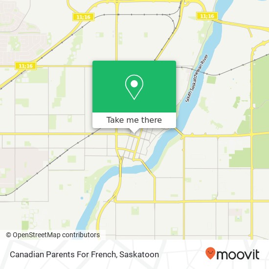 Canadian Parents For French map