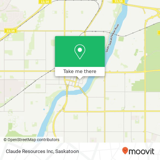 Claude Resources Inc map