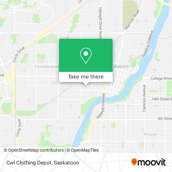 Cwl Clothing Depot map