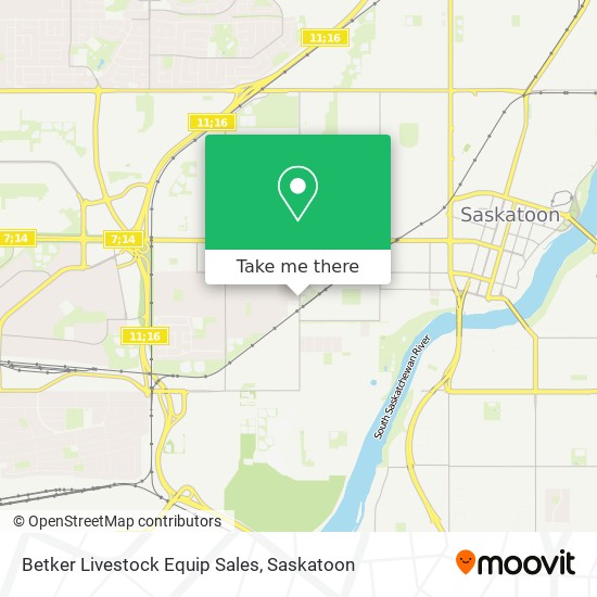 Betker Livestock Equip Sales map