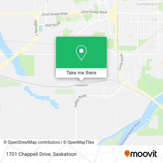 1701 Chappell Drive map