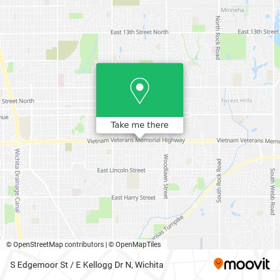 S Edgemoor St / E Kellogg Dr N map