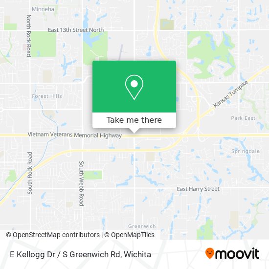 Mapa de E Kellogg Dr / S Greenwich Rd