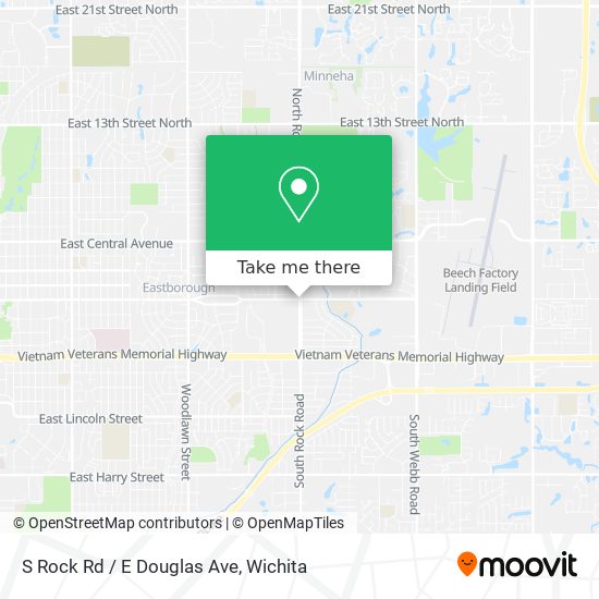 S Rock Rd / E Douglas Ave map