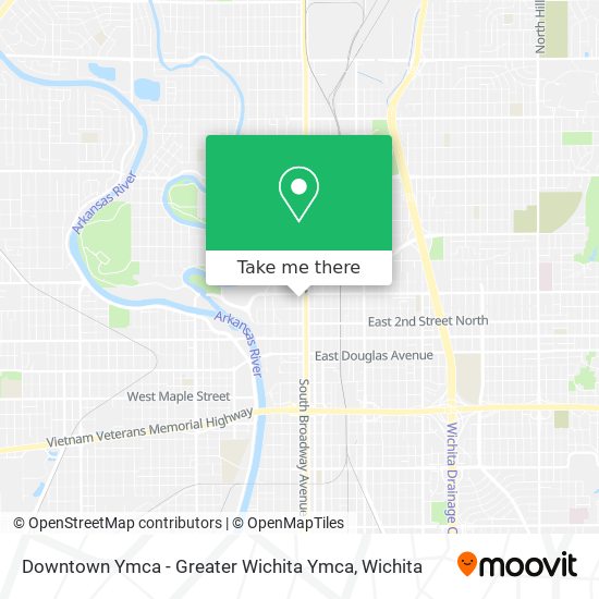 Mapa de Downtown Ymca - Greater Wichita Ymca