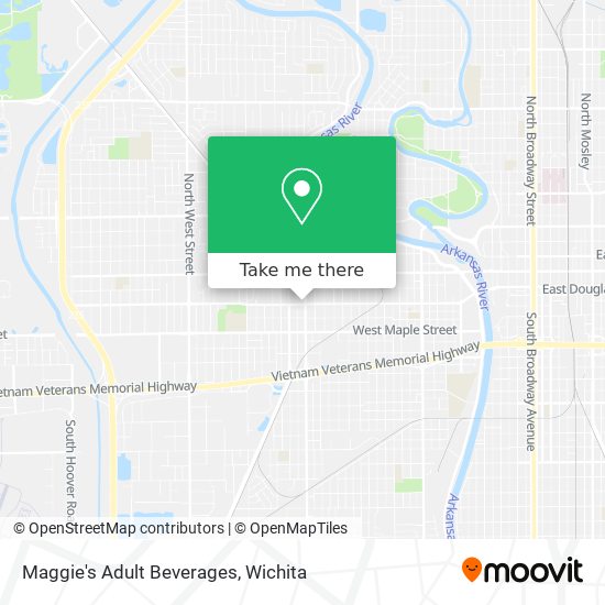 Maggie's Adult Beverages map