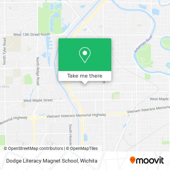 Dodge Literacy Magnet School map