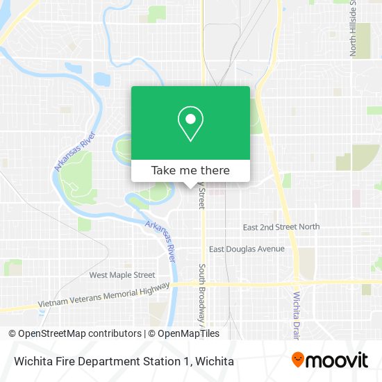 Mapa de Wichita Fire Department Station 1