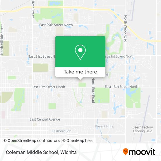 Mapa de Coleman Middle School