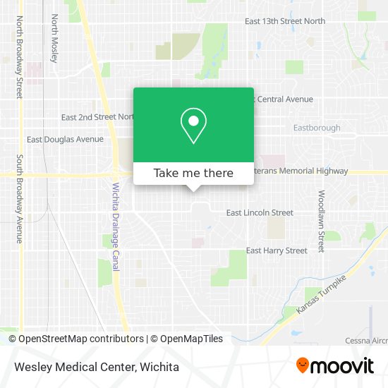 Mapa de Wesley Medical Center