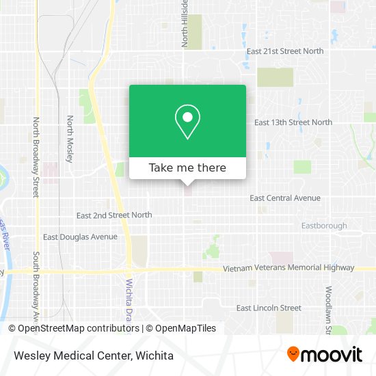 Mapa de Wesley Medical Center