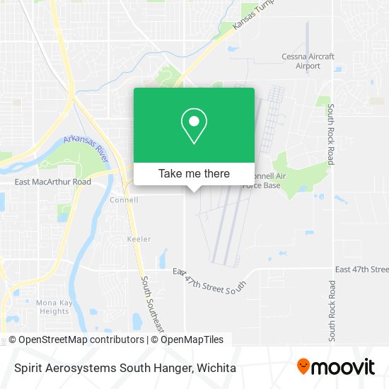 Mapa de Spirit Aerosystems South Hanger