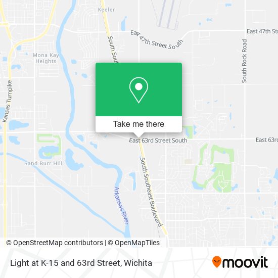 Light at K-15 and 63rd Street map