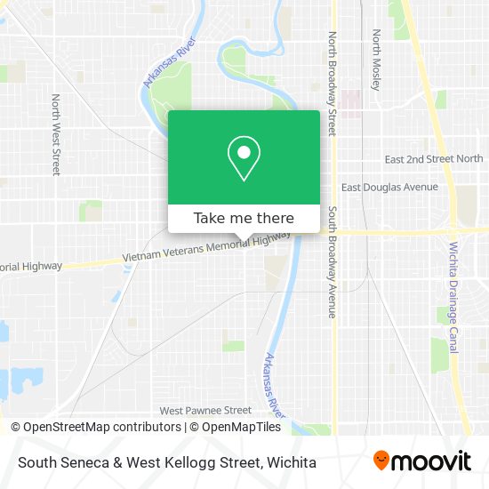 South Seneca & West Kellogg Street map