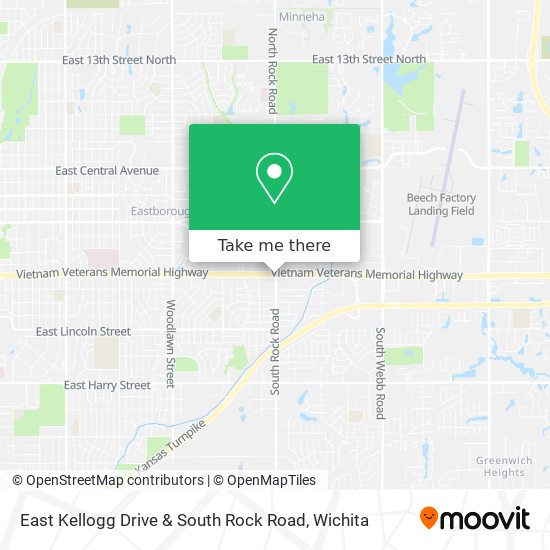 Mapa de East Kellogg Drive & South Rock Road
