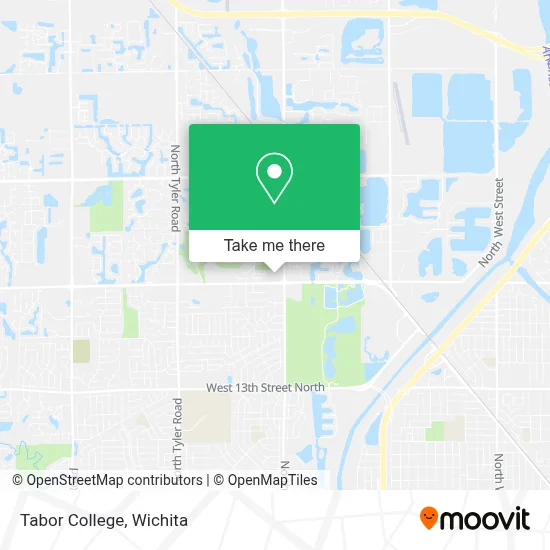 Tabor College map