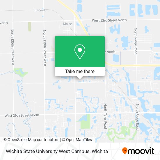Mapa de Wichita State University West Campus