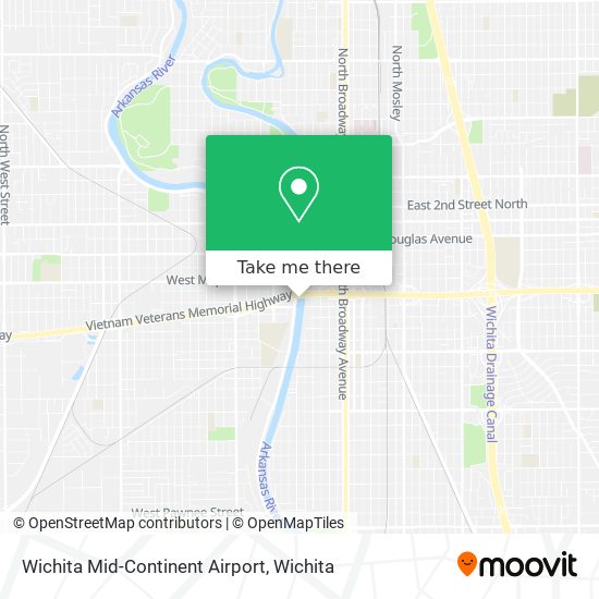 Wichita Mid-Continent Airport map