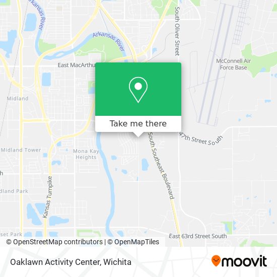 Oaklawn Activity Center map