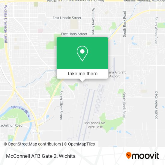 McConnell AFB Gate 2 map