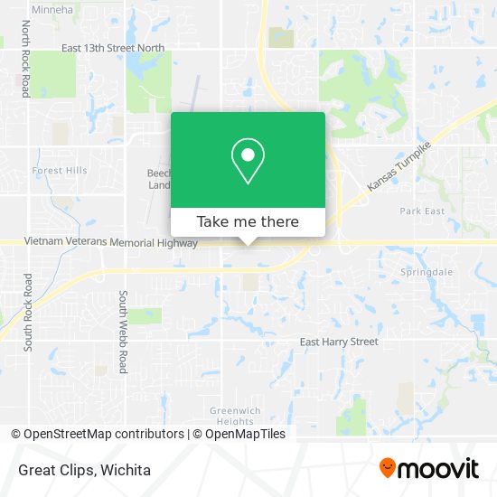 Great Clips map