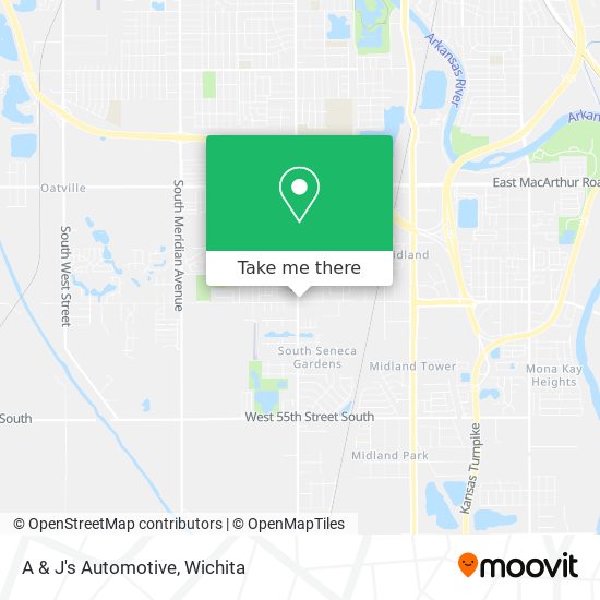 A & J's Automotive map