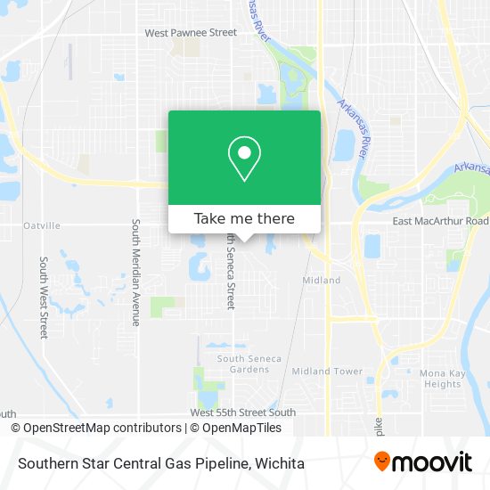 Mapa de Southern Star Central Gas Pipeline