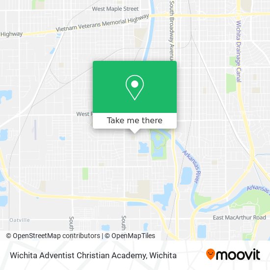 Mapa de Wichita Adventist Christian Academy