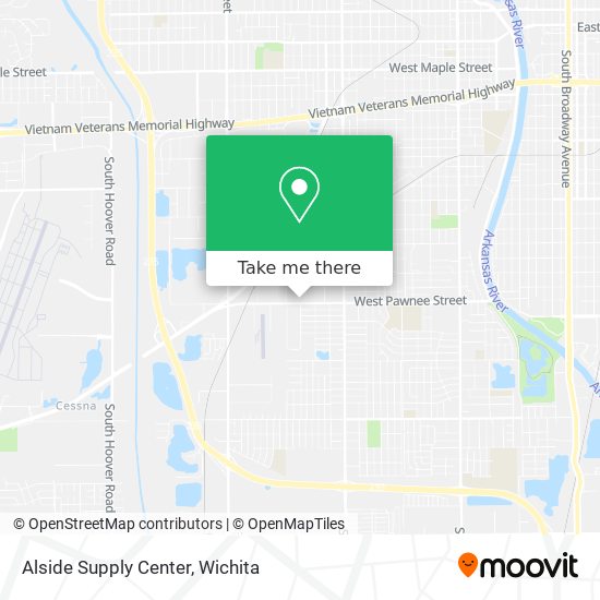 Alside Supply Center map