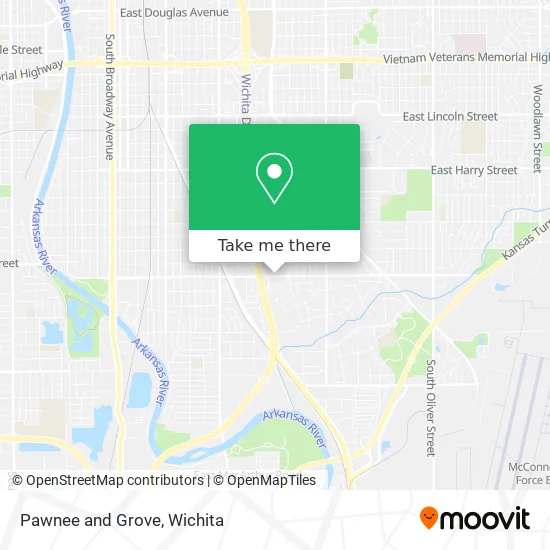 Mapa de Pawnee and Grove