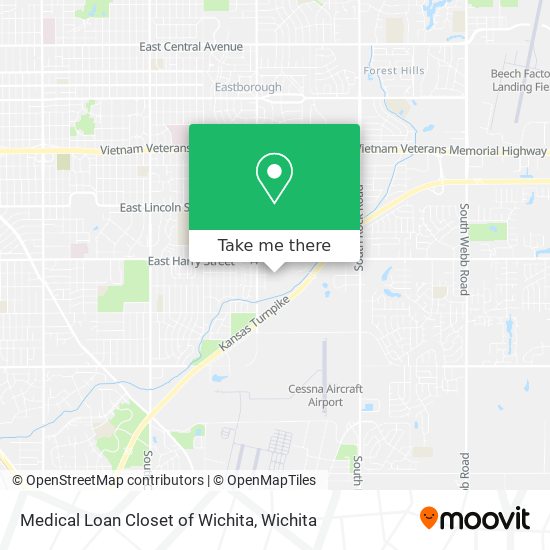 Medical Loan Closet of Wichita map