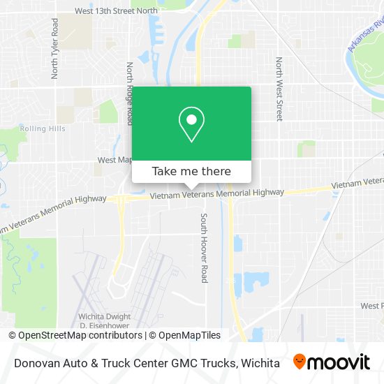 Mapa de Donovan Auto & Truck Center GMC Trucks