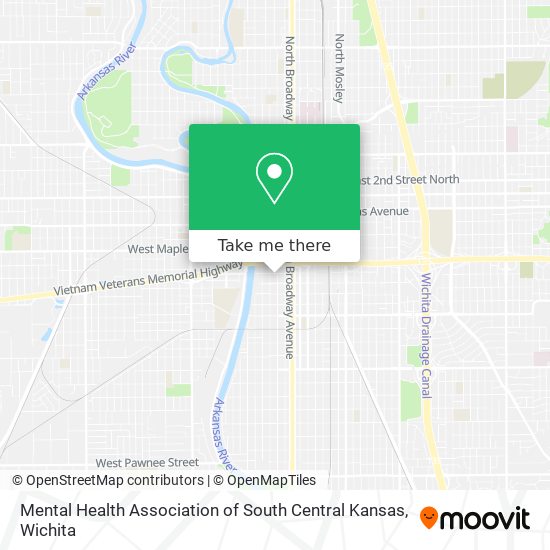 Mental Health Association of South Central Kansas map