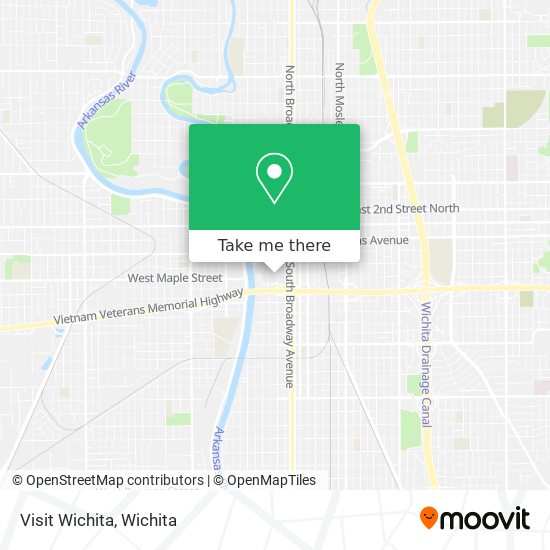 Visit Wichita map