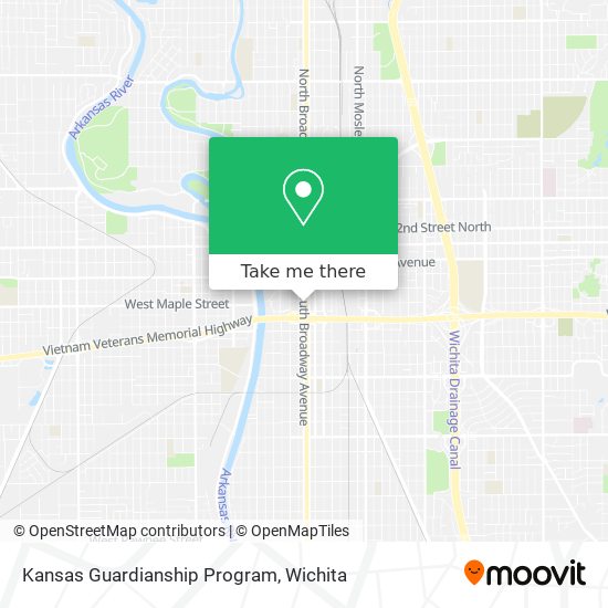 Kansas Guardianship Program map