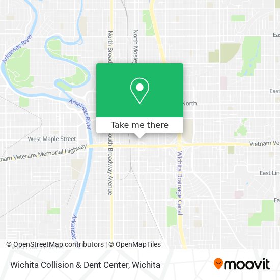 Wichita Collision & Dent Center map
