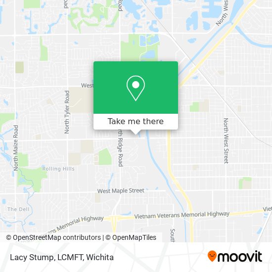 Lacy Stump, LCMFT map