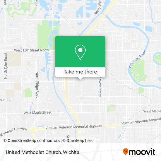 United Methodist Church map