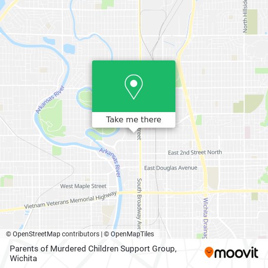 Parents of Murdered Children Support Group map
