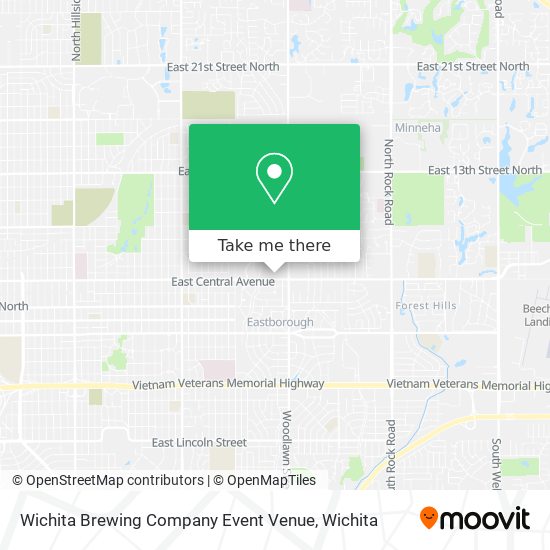 Wichita Brewing Company Event Venue map