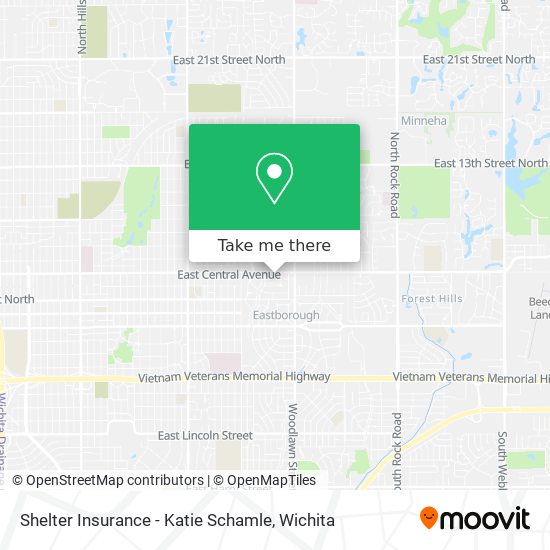 Shelter Insurance - Katie Schamle map