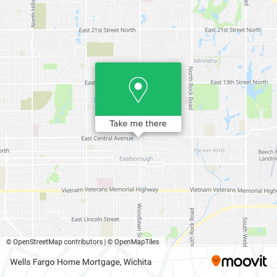 Mapa de Wells Fargo Home Mortgage