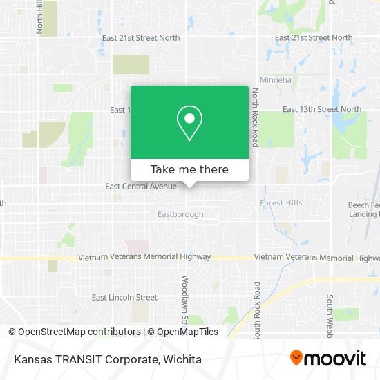 Kansas TRANSIT Corporate map