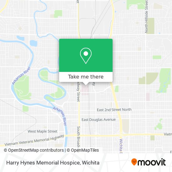 Harry Hynes Memorial Hospice map
