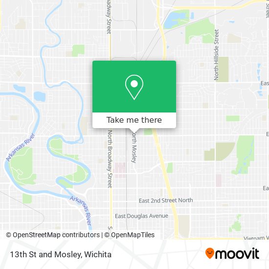 Mapa de 13th St and Mosley