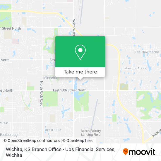 Wichita, KS Branch Office - Ubs Financial Services map