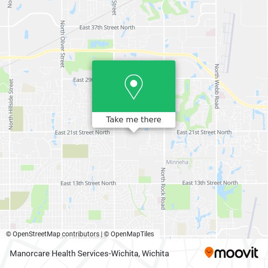 Manorcare Health Services-Wichita map