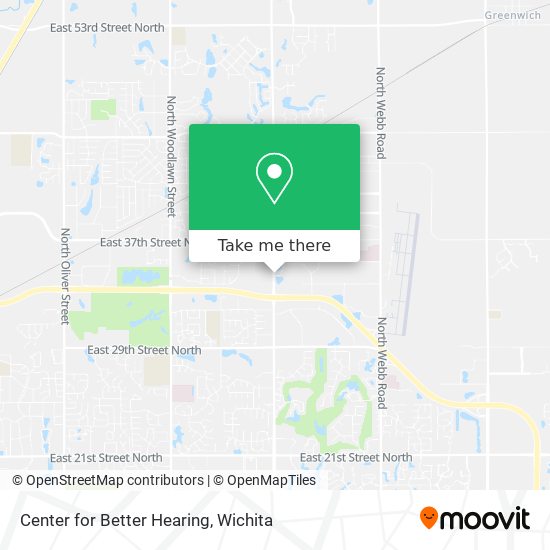 Center for Better Hearing map