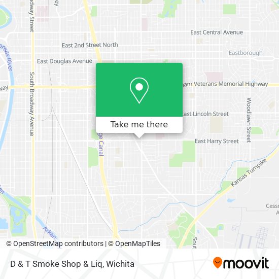 D & T Smoke Shop & Liq map