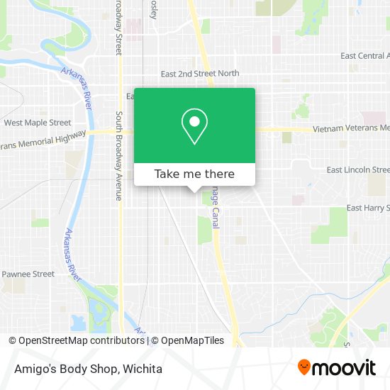 Amigo's Body Shop map